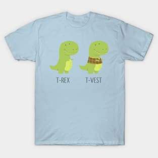 T-Rex vs T-Vest T-Shirt